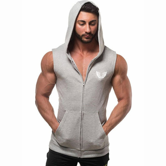 Men's Hooded Tank V2-FITNESS ENGINEERING