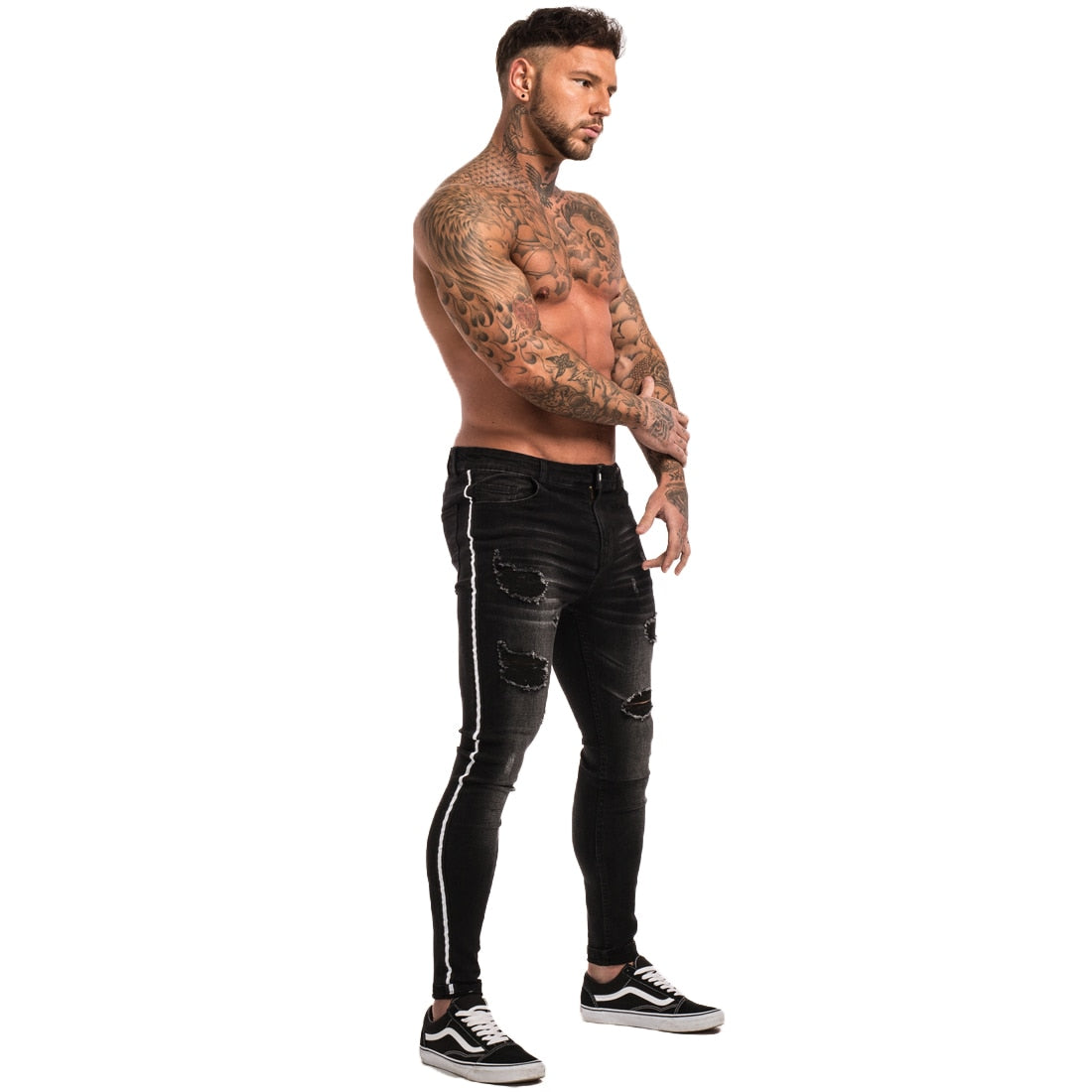 Faded Black Destroy Jeans